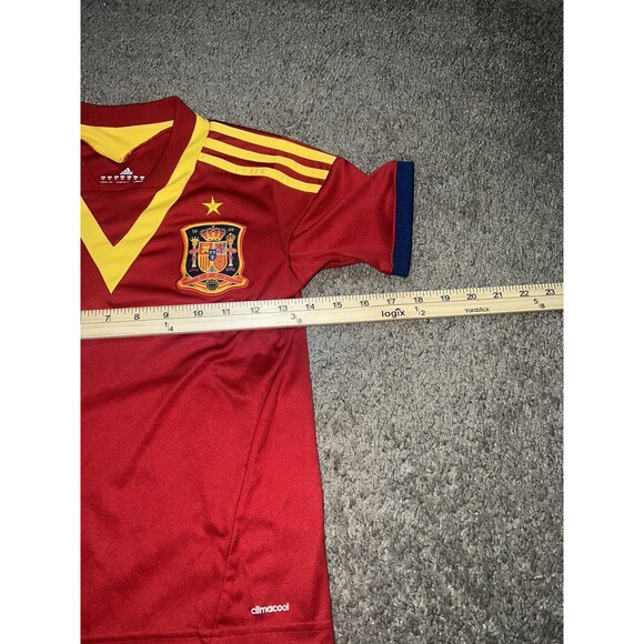 Adidas Spain 2010 Fifa‎ World Cup Champions Red Soccer Jersey Football Kit XS - Picture 3 of 6